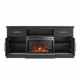 Ameriwood Home Gablewood Electric Fireplace & TV Console for TVs up to 65", Espresso Ameriwood Home