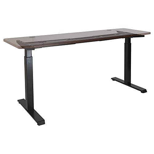 Alera 2-Stage Electric Adjustable Table Base, 48 to 72w x 24 to 36d x 27.5 to 47.2h, Black Alera