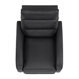 KISLOT Recliner Chair for Adults Push Back Armchair Home Theater Seating with Lumbar Support Single Sofa for Living Room.Black(PU Leather) KISLOT