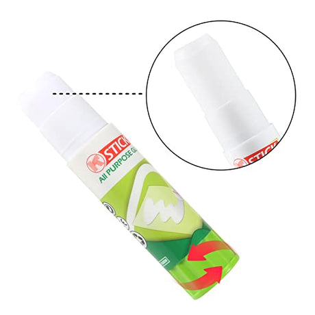 ACEIRMC 3D Printer Glue Stick for Hot Bed Print Filament PLA ABS PET PETG Washable Anti-Tilt Non-Toxic - 21g(Pack of 3) (3pcs) ACEIRMC