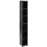Slim Storage Towers Baskets MDF Seagrass Steel Bathrooms, Kitchens & Dorm Rooms (Black Storage Tower) Unique's Shop
