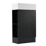 Merax Bathroom Vanity with Sink 18.6 Inch, Cabinet with Storage Shelf & Toilet Paper Holder, Left or Right Available, Merax