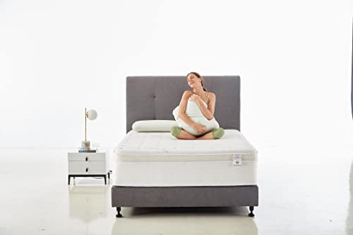 Oliver & Smith California King Mattress- 14 Inch Hybrid Cal King Mattress- Pocketed Coil Spring & High Density Comfort Cold Foam - Eco-Friendly, Breathable Mattress Cal King Size- Firm Mattress