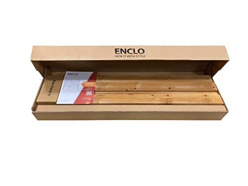 Enclo Privacy Screens EC18009 Charleston Wood Outdoor Privacy Fence Screen Slatted No-Dig Kit 38" W x 42" H, 2 Panels Enclo Privacy Screens