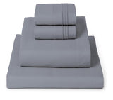 Mellanni Queen Sheets Set - 4 PC Iconic Collection Bedding - Hotel Luxury, Extra Soft, Cooling Bed Sheets - Wrinkle, Fade, Stain Resistant (Queen, Mineral Gray) Mellanni