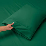 Hearth & Harbor Extra Deep Pocket Sheet Sets, Luxury Soft 6 Piece Bed Sheet Set Fits Mattress 18-24 Inches - Full, Hunter Green Hearth & Harbor