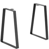 VEVOR 16 inch Trapezoid Steel Table Legs, Replacement Furniture Legs Set of 2 for DIY Coffee Tables, Modern Desks, Bench, Night Stands, Sofa, Max Load 400 lbs Heavy Duty, Quick Instalation Legs Black VEVOR