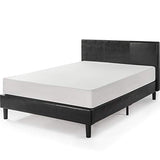 ZINUS Jade Faux Leather Upholstered Platform Bed Frame, Mattress Foundation with Wood Slat Support, No Box Spring Needed, Easy Assembly, Queen Zinus