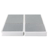 ZINUS No Assembly Metal Box Spring, 7.5 Inch White Mattress Foundation, Sturdy Metal Structure, Split King Zinus