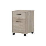 Bush Furniture Key West 2 Drawer Mobile File Cabinet, Rolling File Cabinet for Home Office Bush Business Furniture