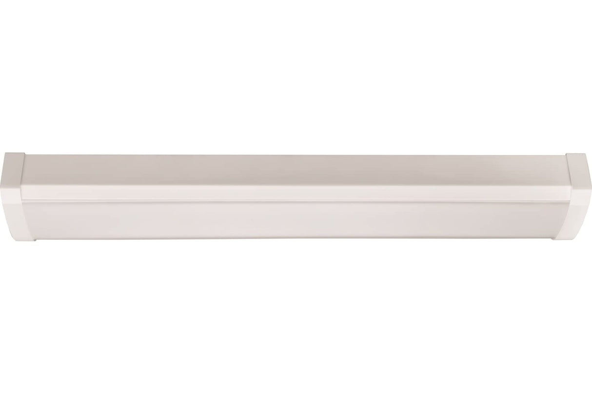 Lithonia Lighting FMLWL 48 840 Low-Profile LED Flush Mount Ceiling Light, Wraparound Lighting Fixture for Kitchen, Laundry Room, Garage, and More, 4-Foot, 4000K Cool White Lithonia Lighting