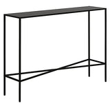 Henn&Hart 42" Metal Rectangular Console Table Entryway Table, Sofa Table for Entryway, Living Room, Couch, Hallway, or Office, Black Henn&Hart