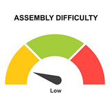 The Urban Port Aurelia 48-Inch Console Sofa Table, Artisanal Hammered Antique Bronze Tray Top, Industrial Black Iron Frame The Urban Port