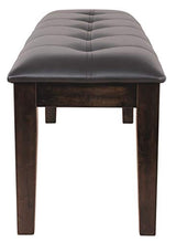 Signature Design by Ashley Haddigan Traditional Upholstered Dining Room Bench, Dark Brown Signature Design by Ashley