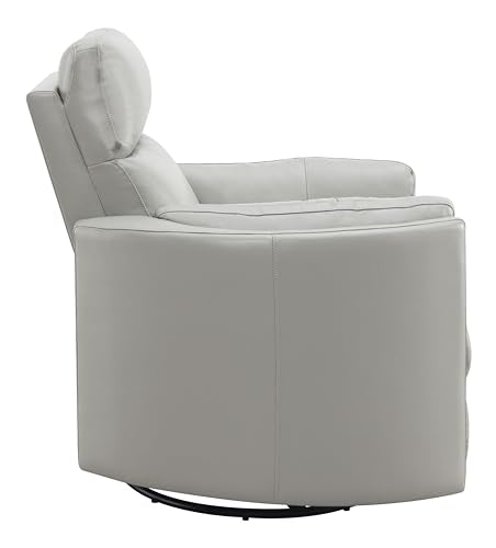Acme Sagen Wooden Glider Recliner with Swivel in Gray Acme