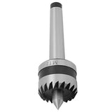 MT1 Wood Turning Tool,Heavy Duty Bearing Tailstock Wood Metal Lathe Live Center,Multitooth Wood Lathe Drive Center Spring Point(A) Jectse