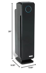 GermGuardian Air Purifier for Home, Large Rooms, H13 HEPA Filter, Removes Dust, Allergens, Smoke, Pollen, Odors, Mold, UV-C Light Helps Reduce Germs, 28 Inch, Black, AC5350B GermGuardian