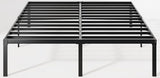 Allewie Full Size Bed Frame, 14 inch Metal Platform Beds with Storage Space, No Box Spring Needed and Easy Assembly, Black Allewie