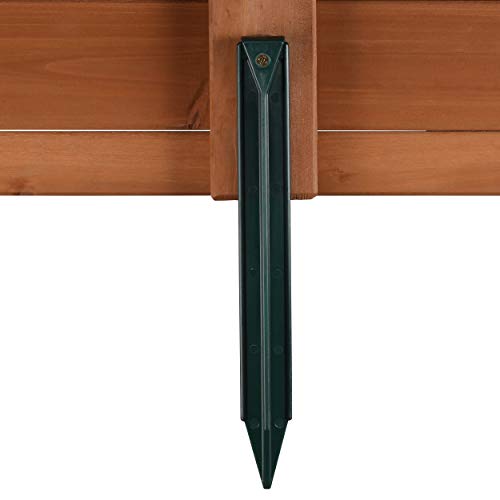 Gorilla Playsets 02-3018 Interlocking Sandbox with Cover, Wood, Square, 45.5"" W x 45.5"" D x 8"" H, Brown Gorilla Playsets