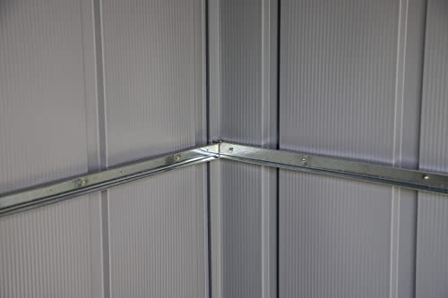 Arrow Classic Steel Storage Shed, 10x4, Blue Grey Arrow Shed