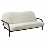 OctoRose Full Size 54x75x8 inch 3 Side Zipper Classic Soft Micro Suede Futon Cover Sofa Daybed Mattress Slipcover (Khaki, Full Size) OctoRose