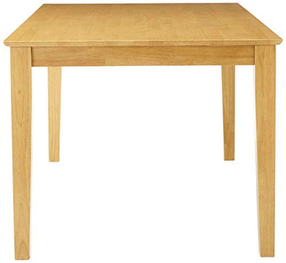 East West Furniture CAT-OAK-S Capri Kitchen Table - a Rectangle Dining Table Top with Sturdy Legs, 36x60 Inch, OAK