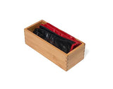 Lipper International Bamboo Wood Utensil Holder Storage Box for Cooking Tools, Makeup, or Office Supplies, 4" x 9 1/4" x 3" Lipper International