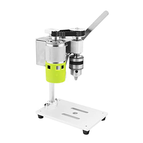 Mini Drill Press, Weytoll 24V Mini Bench Drill, Benchtop Drill Press, Portable Precision Drilling Machine, 7-Speed Low Noise Desktop Drilling Machine for Handicraft DIY Jewelry Making Metal Weytoll