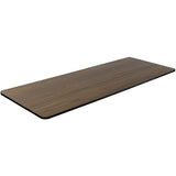 TechOrbits Electric Standing MDF Table Top 60 Inch - Dark Wood TechOrbits