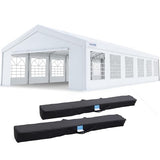 Quictent 20x40ft Party Tent Heavy Duty Outdoor Canopy Tent Carport Wedding Event Shelter BBQ Wedding Tents for Parties with Storage Bags(Church) Quictent
