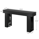 Little Tree 63-Inch Long Console Tables for Entryway, Large Sofa Table Behind Couch, Wooden Entry Foyer Hallway Table, Modern Console Sofa Tables for Living Room, Black LITTLE TREE