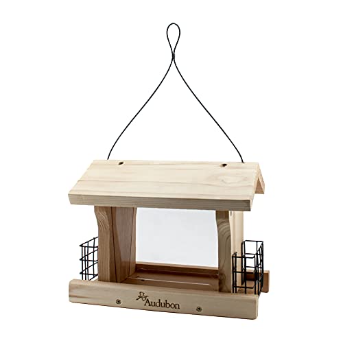 Woodlink NARANCH3 12-Inch Audubon Cedar Ranch Wild Bird Feeder, Large - WoodArtSupply