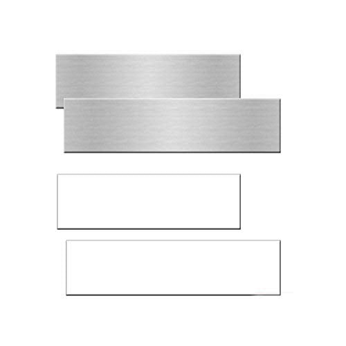 Nap Tags Aluminum Office Nameplates – Blank Sublimation Plates, 8" x 2", Pack of 10, Perfect for Professional Labeling, Office Organization, and Custom Engraving.