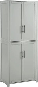 Crosley Furniture Savannah Tall Pantry, Gray Crosley Furniture