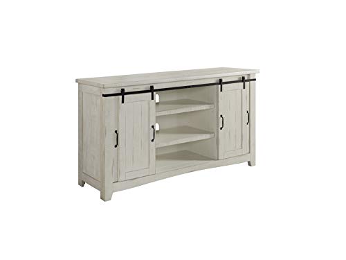 Martin Svensson Home Aspen 65" Solid Wood TV Stand, All Antique White Martin Svensson Home