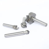 Akylin 4pcs Point Cutting Roundover Router Bit Set,1/4" Shank,Cutting Dia. 3/8“,3/8",1/2" and 1",Round-Over Plunge Cutter for Wood Engraving, 2D and 3D Carving Akylin