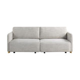 Serta Vail 86" Convertible Sleeper Sofa, Queen Size, Wall-Hugging Dreamglide Mechanism, Dreamcoil Comfort, Boucle Fabric, Ivory Serta