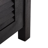 SAFAVIEH Outdoor Collection Brisbane Black Acacia Wood Storage Bench SAFAVIEH