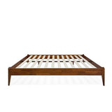Bme Dinkee Solid Wood King Bed Frame - Modern Minimalist Design with Japanese Joinery - 15 Inch Platform Style Bme