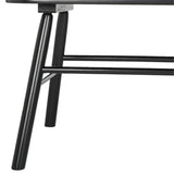 Safavieh American Homes Collection Addison Spindle Back Settee, 0, Black Safavieh