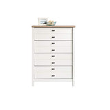 Sauder Cottage Road 4-Drawer Chest, Soft White finish, L: 32.44" x W: 19.29" x H: 44.92" Sauder
