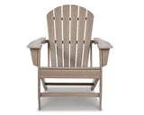 Signature Design by Ashley Sundown Treasure Outdoor Patio HDPE Adirondack Chair, Light Brown Signature Design by Ashley