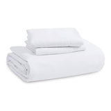 Bedsure Duvet Cover King Size with Fitted Sheet - 4 Pieces Prewashed Cotton-Like Extra Soft Bedding Set, Includes 1 Duvet Cover 104x90 Inches with Zipper Closure, 2 Pillow Shams, 1 Fitted Sheet, White Bedsure