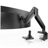 Heavy Duty Monitor Arm for Ultrawide Screens up to 49 inch and 39.6lbs, Premium Aluminum Single Desk Mount Stand with Gas Spring, VESA 75x75/100x100 IMtKotW