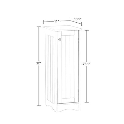 RiverRidge Ashland Slim Cabinet, White - WoodArtSupply