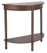 Safavieh Home Collection Tinsley Brown Half Moon Console Table CNS5723C SAFAVIEH