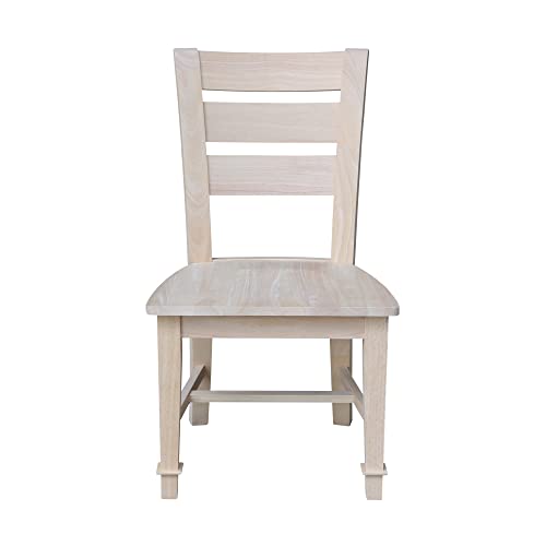 IC International Concepts Tuscany Chair, 21.3" W x 22" D x 38.2" H, Unfinished IC International Concepts