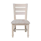 IC International Concepts Tuscany Chair, 21.3" W x 22" D x 38.2" H, Unfinished IC International Concepts