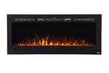 Touchstone Smart Electric Fireplace-The Sideline 50 Inch Wide-in Wall Recessed-30 Realistic Ember Color/Flame Options-1500W Heater w/Thermostat-Black- Log & Crystal Hearth Options -Alexa/WiFi Enabled Touchstone