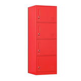 Fumedo Metal Lockers for Employees,Office Storage Locker with 4 Door,Tall Locker Cabinet for Employees,School, Office, Home, Gym,Bedroom Fumedo